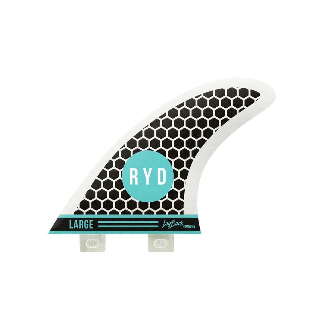 Ryd Brand Foundry (Large) Thruster Black Surfboard Fins