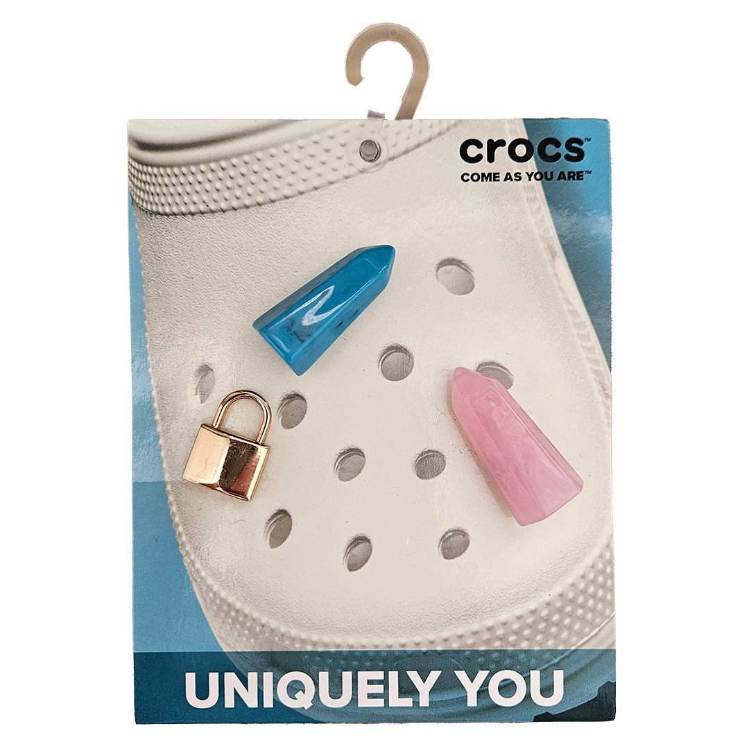 Crocs Jibbitz Elevated Crystal 3 Pack Krystal Waters Krystal Waters