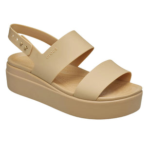 Crocs - Brooklyn Low Wedge Sandal Cashew