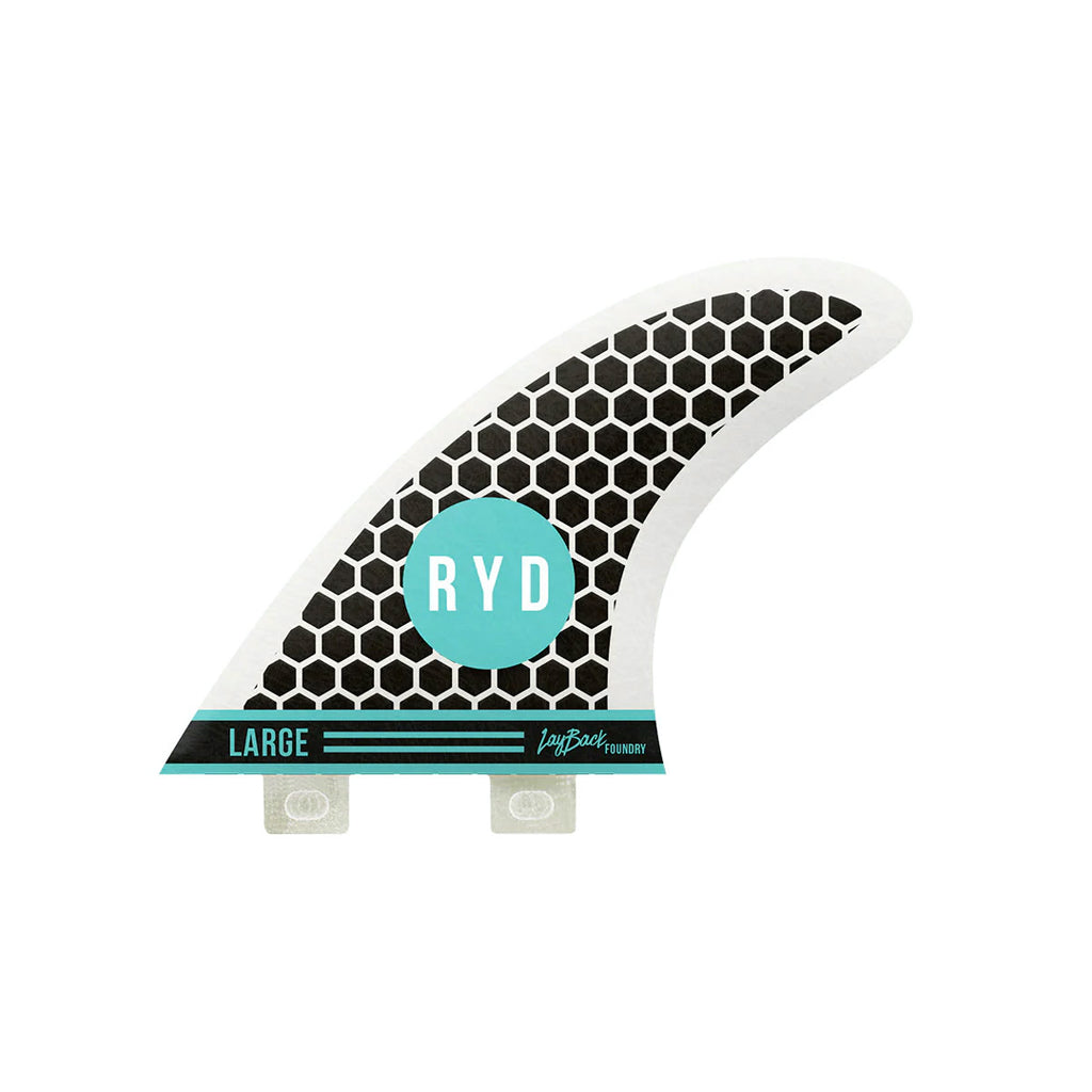RYD Brand - Foundry (Large) Thruster Honeycomb Black Surfboard Fins