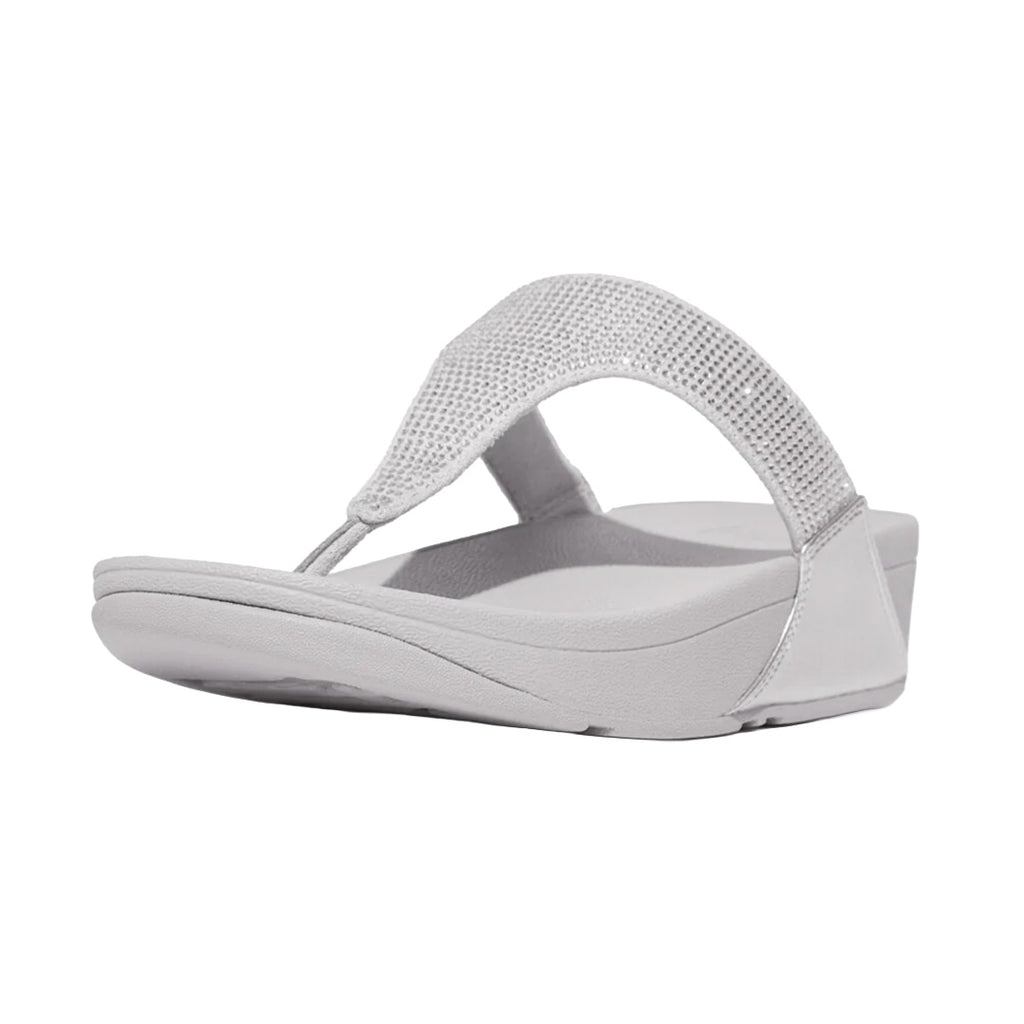 FitFlop - Lulu Crystal Embellished Thong Sandal Womens Silver