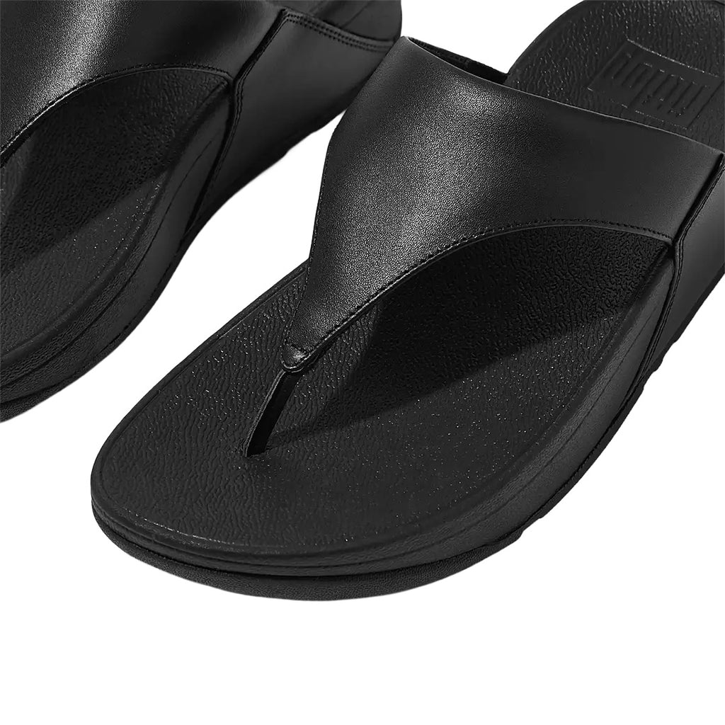 FitFlop - Lulu Leather Sandal Womens Black