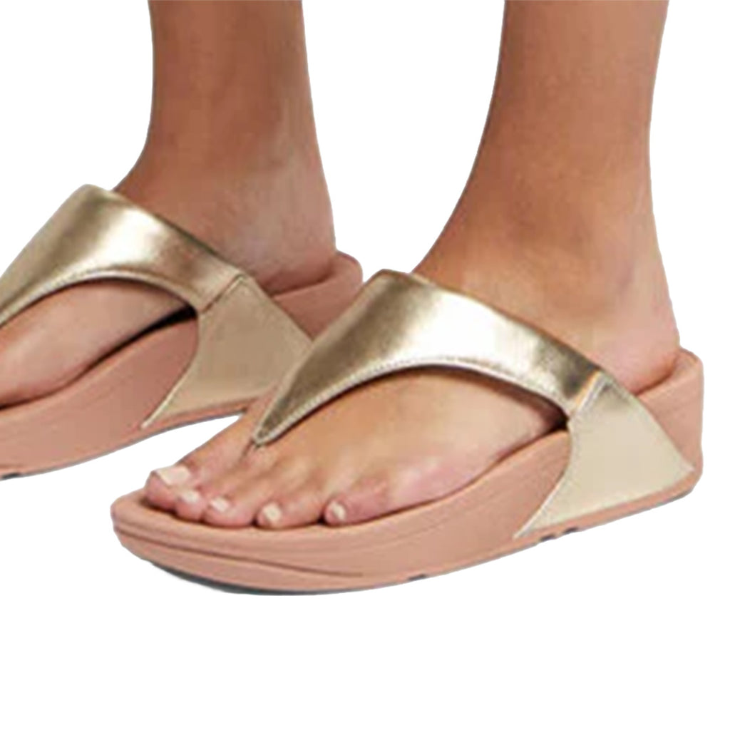 FitFlop - Lulu Leather Sandal Womens Platino