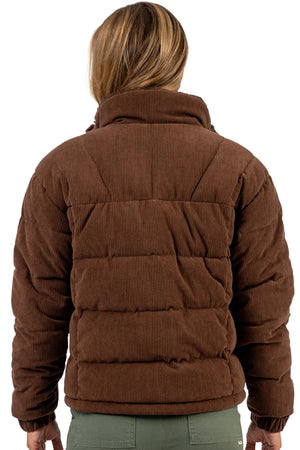 O'Neill - Dune Cord Jacket Womens Chocolate Brown