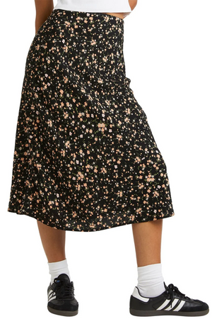RVCA - Annika Midi Skirt Womens Copper Tan