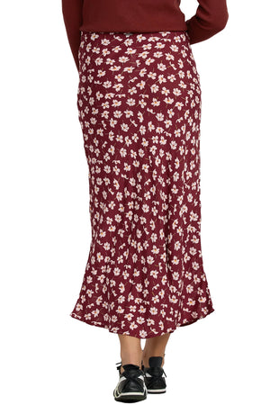 RVCA - Annika Midi Skirt Womens Cranberry