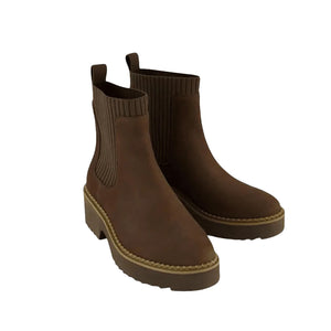 Toms - Millie Nub Leatherboot Womens Oak Brown