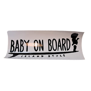 Island Style - Baby on Board Sticker