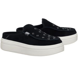 Hey Dude - Austin Lift Suede Stud Black Women Shoe