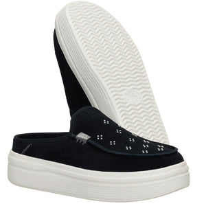 Hey Dude - Austin Lift Suede Stud Black Women Shoe