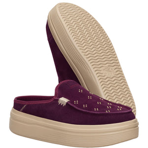 Hey Dude - Austin Lift Suede Stud Fig Purple Women Shoe