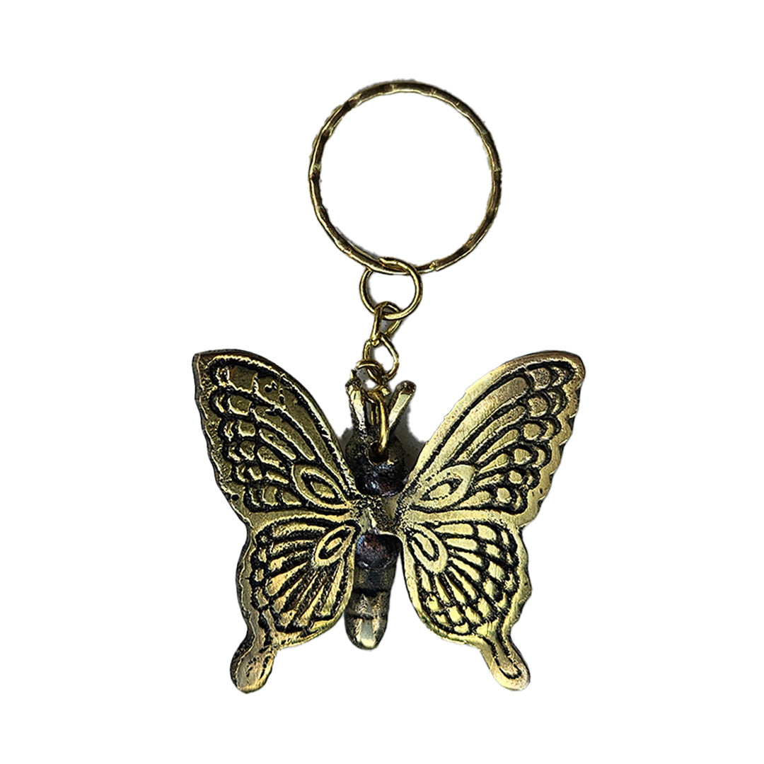 Butterfly Key Rings Bali Addiction Butterfly Brass Key Ring - Krystal Waters – Krystal ...