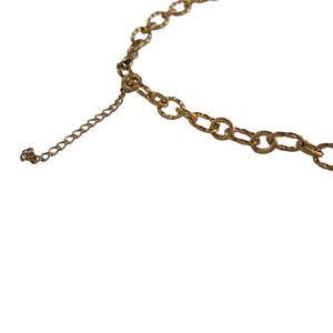 Bali Addiction - Gold Blue Shell Charm Necklace