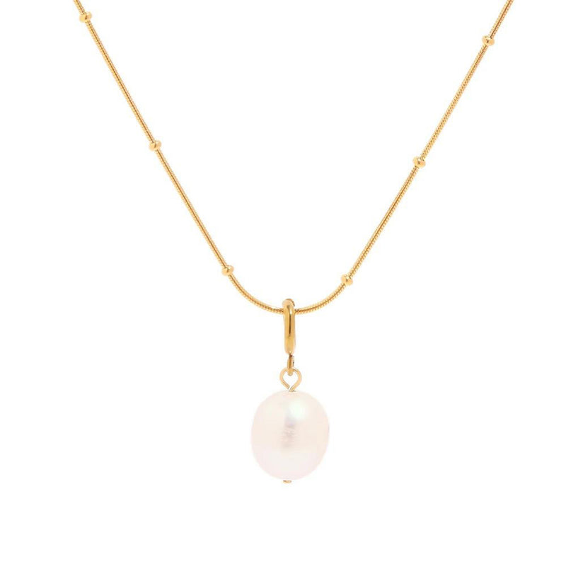 Bali Addiction - Gold Pearl Necklace