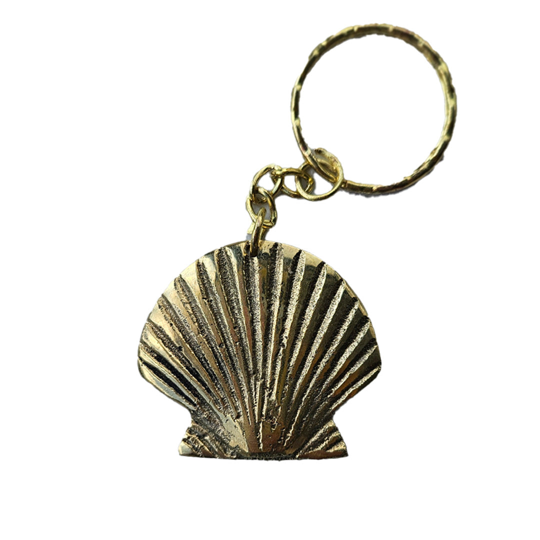 Bali Addiction Sea Shell Brass Key Ring - Krystal Waters – Krystal ...