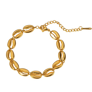 Bali Addiction - Gold Cowrie Shell Bracelet