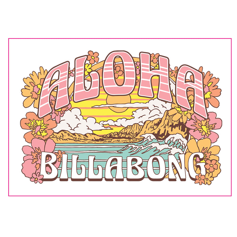 Billabong  - Aloha Seasonal Floral Sticker
