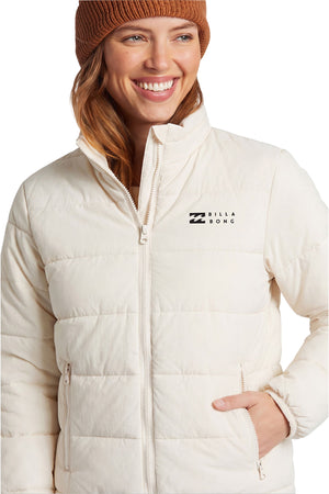 Billabong - Full Zip Puffer Jacket Salt Crystal Ladies