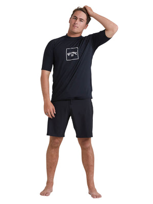 Billabong - Boxed Arch Short Sleeve Rashguard Mens Black