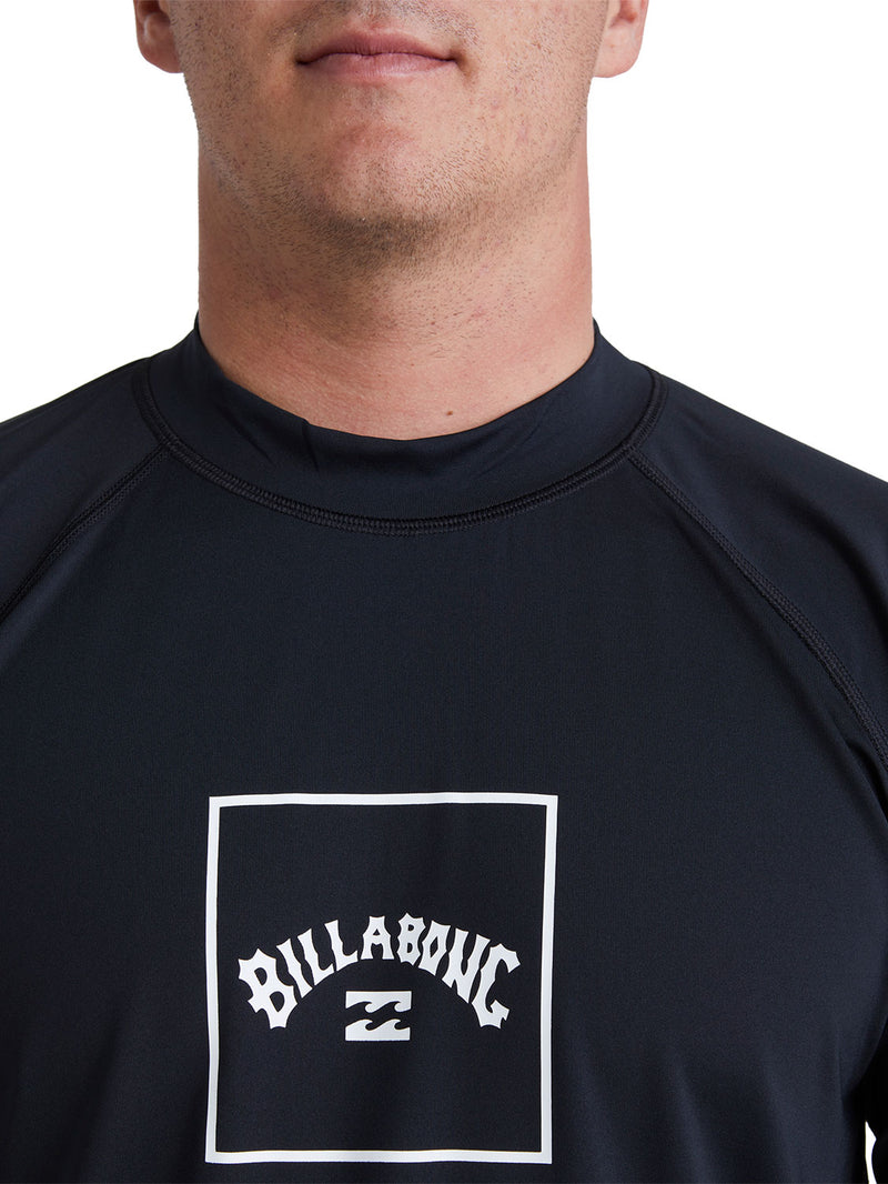 Billabong - Boxed Arch Short Sleeve Rashguard Mens Black