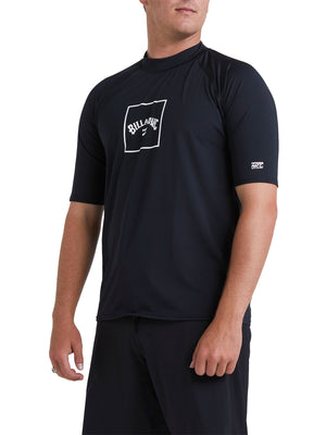 Billabong - Boxed Arch Short Sleeve Rashguard Mens Black