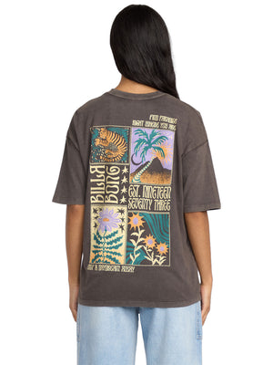 Billabong - Daydream Away Oversized Tee Womens Off Black