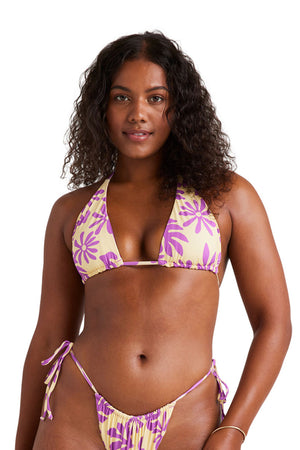 Billabong - Deep Sea Daisy Reversible Multi-Way Triangle Bikini Top