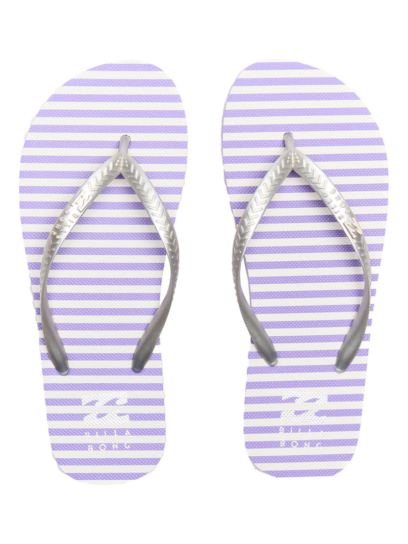 Billabong - Fiji Print Flip Flop Womens Silver/Lavender