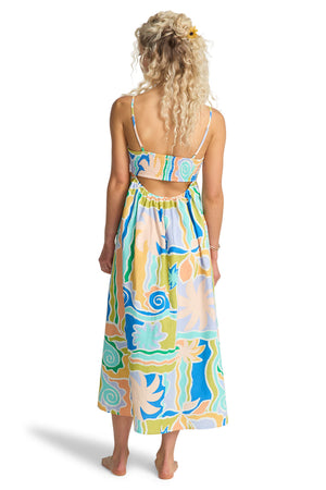 Billabong - Island Life Midi Dress Womens Blue Multi