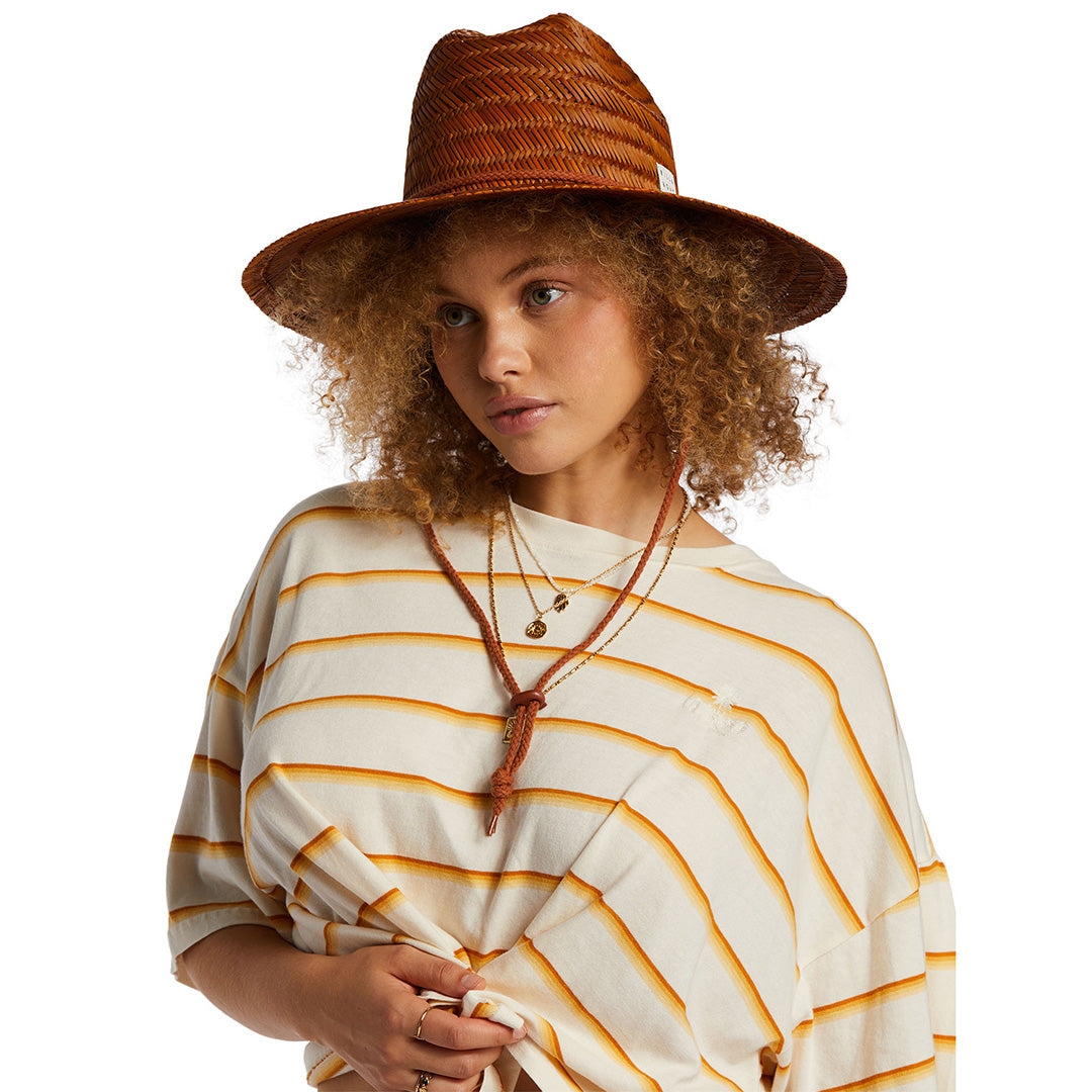 Billabong New Comer Wide Brim Woman s Straw Hat Krystal Waters Krystal Waters Beach Boutique