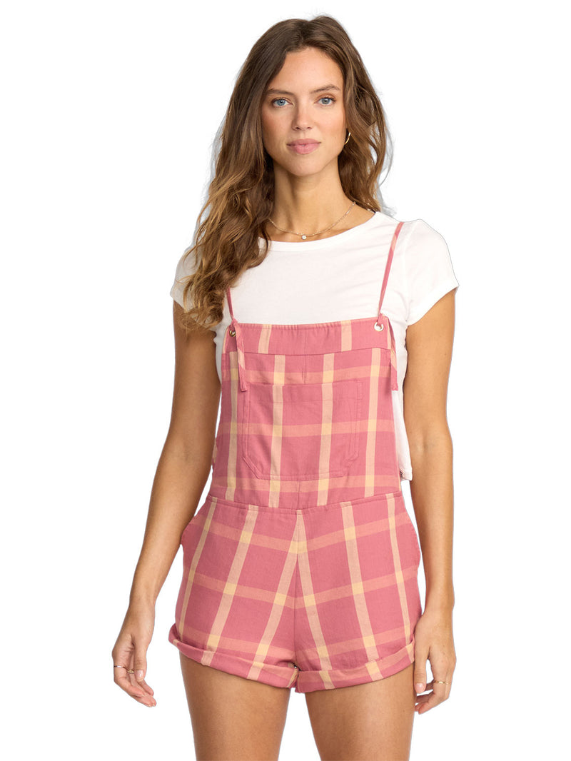 Billabong - Wild Pursuit Romper Womens Washed Plaid