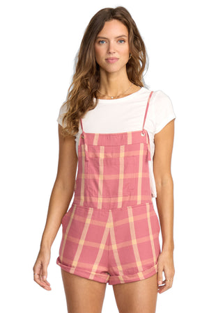 Billabong - Wild Pursuit Romper Womens Washed Plaid