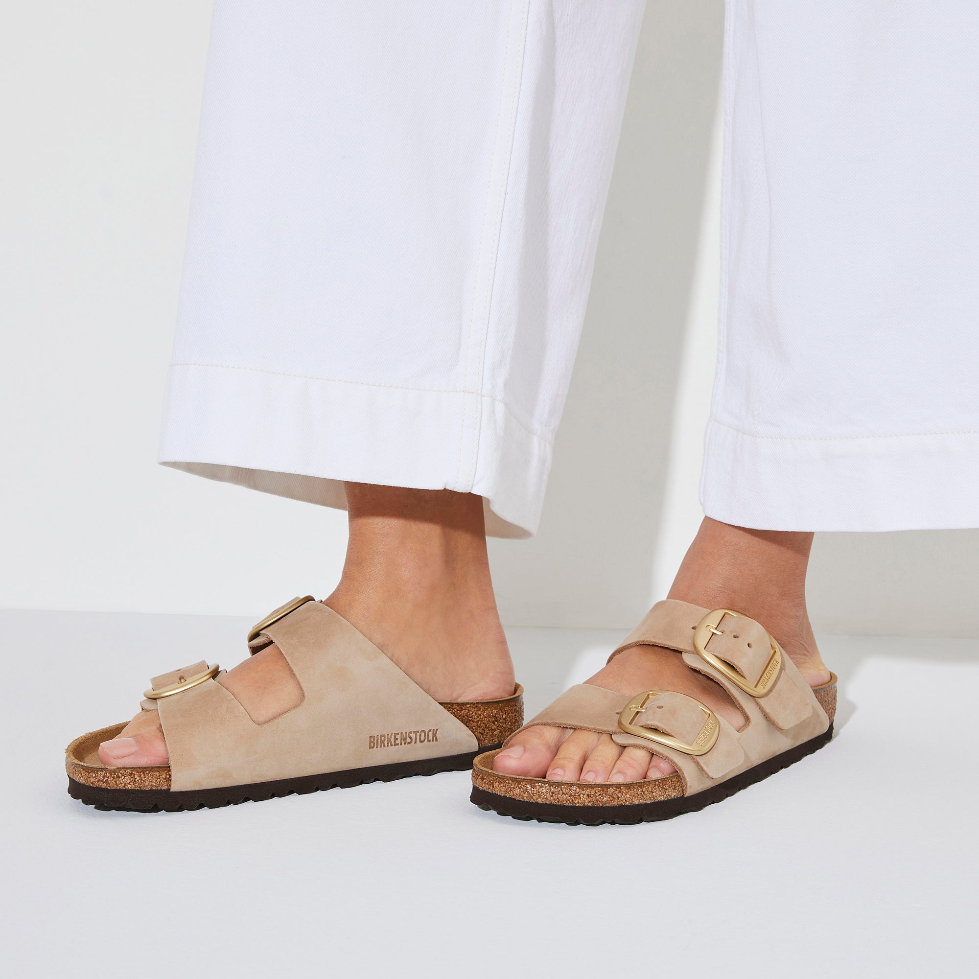 Birkenstock Arizona Big Buckle Nubuck Sandal - Krystal