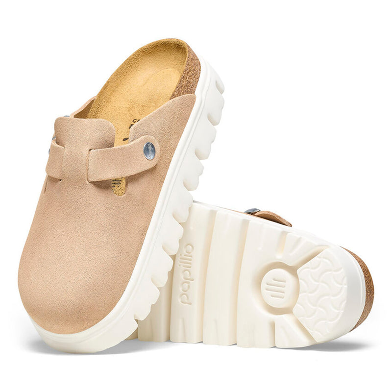 Birkenstock - Papillio Boston Chunky Suede Platform Clog