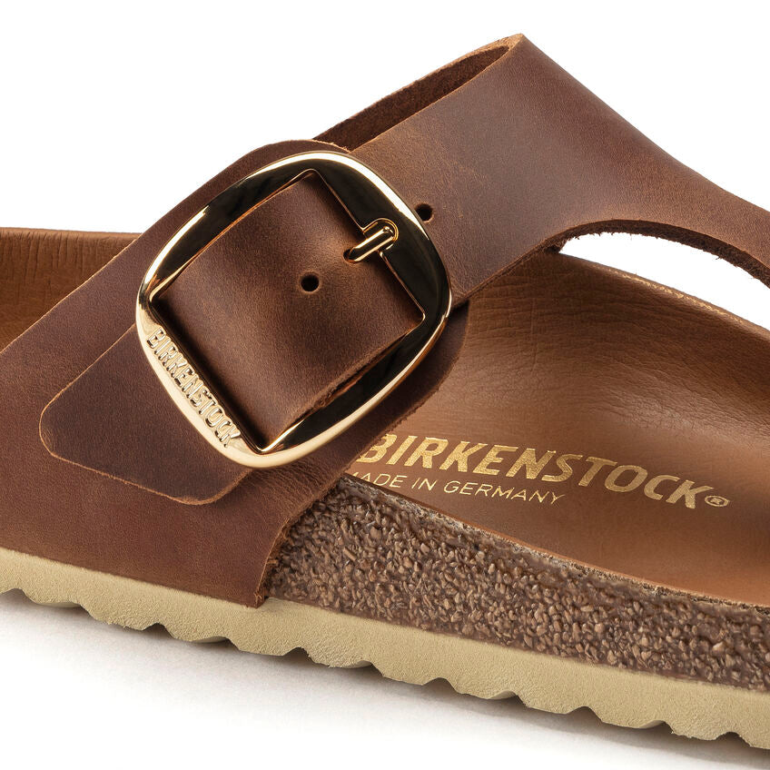 Birkenstock - Gizeh Big Buckle Oiled Leather Thong