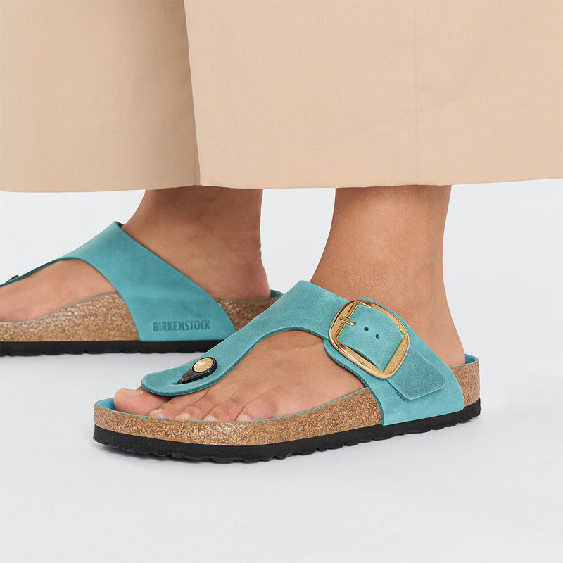 Birkenstock - Gizeh Big Buckle Oiled Leather Thong Brights