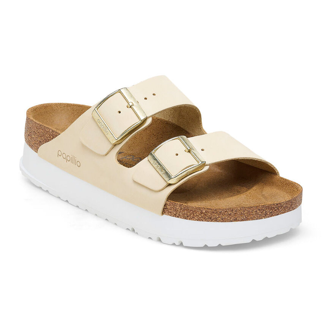 Birkenstock Papillio Arizona Flex Nubuck Platform Sandal - Krystal