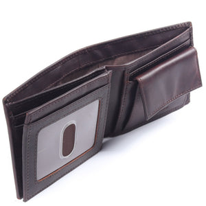 Busby - Billfold Card With Coin Pocket Brown