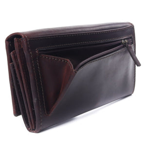 Busby - Ziya Bifold Flap Purse Brown