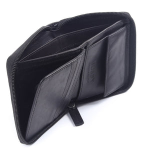 Busby - Ziya Small Zip-Around Wallet Black