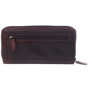 Busby - Ziya Zip-Around Purse Brown