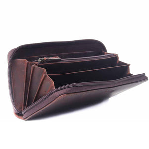 Busby - Ziya Zip-Around Purse Brown