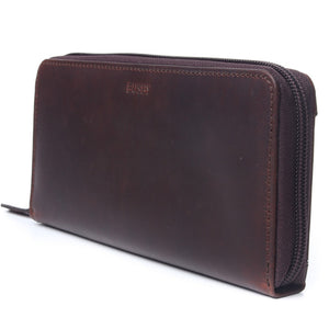 Busby - Ziya Zip-Around Purse Brown