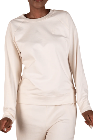 Lizzy - Cremae Fleece Pullover Sweater Womens