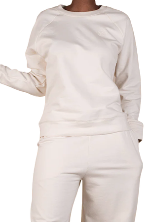 Lizzy - Cremae Fleece Pullover Sweater Womens