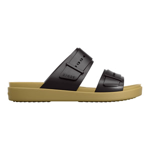 Crocs - Brooklyn Buckle Low Sandal Womens Black/Tan