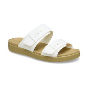 Crocs - Brooklyn Buckle Low Sandal Womens Chalk/Tan