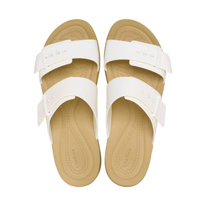 Crocs - Brooklyn Buckle Low Sandal Womens Chalk/Tan