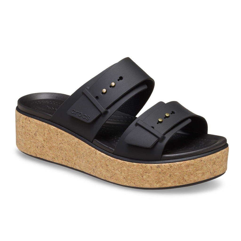 Crocs - Brooklyn Cork Buckle Sandal Womens Black