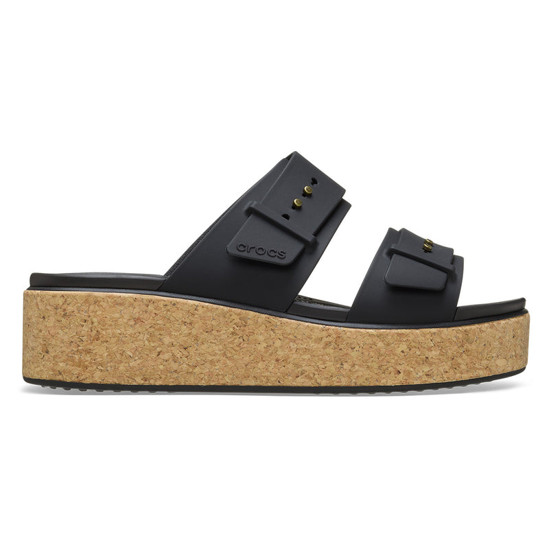 Crocs - Brooklyn Cork Buckle Sandal Womens Black